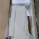 Over The Toilet Storage Cabinet, Over Toilet Bathroom Organizer with Glass Doors and Adjustable Shelf, Thicken Frame Above Toilet Storage Cabinet Behind Toilet Bathroom Organizer, White