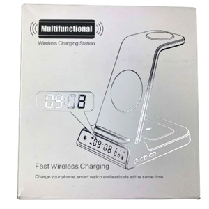 Charging Station for Samsung, SwanScout 703S, Wireless Charger for Samsung Galaxy S25 Ultra/S25+/S25/S24 Ultra/S24+/S24/S23, Galaxy Watch Ultra/7/6/5/4, Galaxy Buds 3 Pro/3 (No Adapter) White