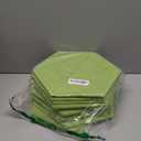 Acoustic Panels 12-Pack - 12"X10.4"X0.4" Soundproof Wall Panels - High Density Sound Dampening - Gin Green Hexagon