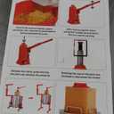 10.6 Gallon / 40L Mosakar Hydraulic Fruit Press. 5 Ton Pressure. Juice Contact Parts are AISI 304 Stainless Steel. Grape Wine Apple Cider Press for Home Use