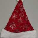 Rocky Mountain Goods Classic Red & White Santa Hat - Christmas Hat - Adult Size - Unisex - Soft Red w/White Faux Fur