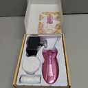 WAYCOM Ladies Facial Hair Remover Electric Women's Beauty Epilator Facial Threading Hair Removal Shaver Face Massager Pull Faces Delicate Device Depilation -Birthday Christmas Day Present(Purple)