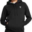 Under Armour Women's Project Rock Rival Fleece Hoodie, 001 BLACK, LG