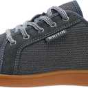 WHITIN Men's Wide Minimalist Barefoot Sneakers | Zero Drop Sole | Optimal Relaxation (Grey Gum)