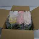 Artificial Giant Flowers for Decoration with Stand - 5.6 Ft 3D Large Paper Fake Flowers Wedding Floral Decor for Party Birthday Home Garden Outdoors Backdrop (Set of 3) (White & Light Champagne & Blush Pink)