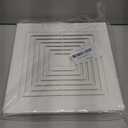 (2-Pack) BP90 Bathroom Exhaust Fan Cover, 9-1/4" x 9" Vent Cover Replacement, Compatible with Broan-NuTone, Square Ceiling or Wall-Mount, Fits Models BP46 663 670 671 675 688 689, White