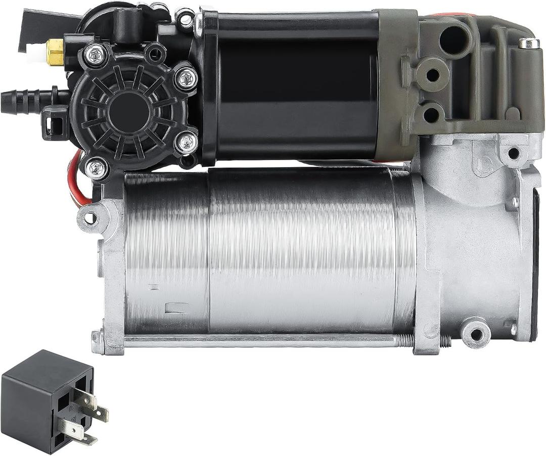 Air Suspension Compressor Pump with relay Fit for BMW 750Li 2010-2015, for 740Li 2011-2015, for Alpina B7 2013-2015, for 535i GT 2010-2016, for ActiveHybrid 2013-2015, Replace for 37206784137