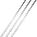 Blulu 3 Pcs 36" x 1" x 1/8" Hot Rolled Steel Flat Bar Solid Flat in Steel for Construction Industrial Applications Reinforcement Base Plates