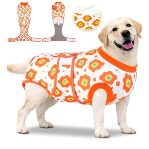 Dog Surgery Recovery Suit, Soft Breathable Onesie for Post Spay & Neuter, Alternative to Cone Collar, Full Bodysuit Clothing for Small Medium Large Dogs, Pet Anti Licking Abdominal Wounds Onesies, Medium, M (Back:13.0-15.4'', Weight:14-25 LB)