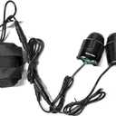 Night Eyes-2400 Lumens(1200LMx2) Mountain Bike Headlight Bike Light -Rechargeable 8.4V ABS Waterproof Battey Pack-Free USB BikeTaillight Bonus -NO Tool Required