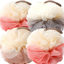 Bath Loofah Sponge Back Scrubber Shower Sponge Soft Mesh Exfoliator Pouf Shower Ball Bath Sponges for Women and Men Bath Accessories