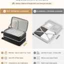Hanke 28 Inch luggage, Top Opening Aluminum Frame Large Suitcases with Wheels, TSA Lock, Checked Suitcase with Removable Divider (Jet Black)