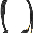 FARBIN 1 to 2 Horn Adapter Connector for Ford, Y Type Horn Connector Converter Wiring Harness, Plug and Play (1 to 2 Converter Wiring for Ford Horn)