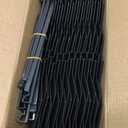 Vashly 20Ft Garden Edging 5.9 in Tall Landscape Edging 20 Pcs Garden Border Edging Plastic Flower Bed Edging Borders Lawn Edging with 20 Pcs Garden Stakes, Black