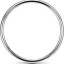 CooBigo 12Pack 2" O Rings Metal Buckle Loops Crafts Purse Bag Webbing Strap Backpack Making Dog Leash Collar Hardware (Large, Silver)