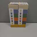 2 x Homienly Kitchen Cups 12 OZ Wheat Straw Drinking GlassesUnbreakable, Lightweight & Reusable Alternative to Plastic Cups,Dishwasher Safe Cups for Kitchen & Outdoor Use (White, 6 PCS)