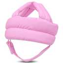Baby Head Protector Baby Helmet for Crawling Walking, No Bumps Safety Head Adjustable Protective Cap for Walking, Playing (Pink)