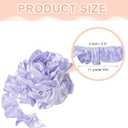 uxcell 11 Yards 3D Pleated Chiffon Lace Trim 2" Satin Ruffle Ribbon Pleated Sewing Fabric Trim for Headwear Dress Bag Wedding Dress Home Decoration, Light Purple