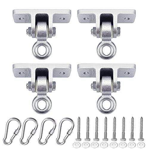 BETOOLL Heavy Duty Swing Hangers Swing Set Hardware Playground Porch Wooden Sets Indoor Outdoor Set of 4