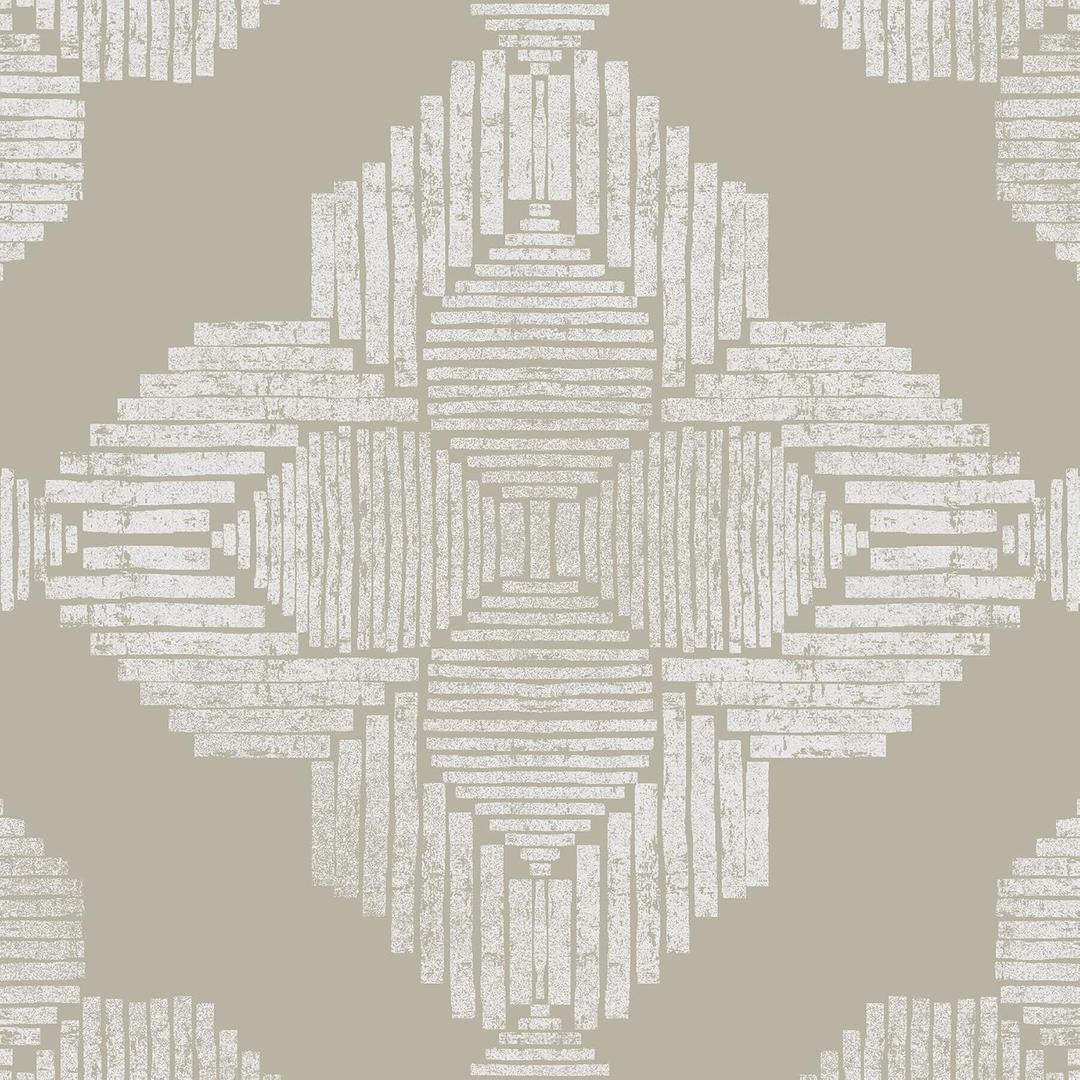 FloorPops Cream Sullivan Peel & Stick Floor Tiles, FP4279