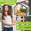 Wooden Bird Feeder, Easy to Assemble Outdoor Birdfeeder for Wild Birds, Ideal for Nature Enthusiasts & Backyard Bird Lovers