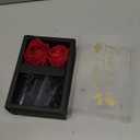 CroBlissful Valentine's Day Money Box for Cash Gift Money Gift Box for Cash with 2 Velvet Rose Flower 6 Acrylic Tubes for Women Girlfriend Wife Anniversary(Love You Forever) (Red and Black)