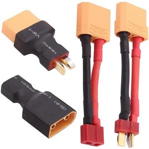 2pairs XT90 Plug to Male Female T Plug Adapter Connector Conversion for RC Lipo NiMH Battery Charger
