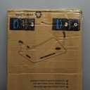 BUYIFY Folding Lap Desk, 23 Inch Portable Wood Black Laptop Bed Desk Lap Desk with Cup Holder, for Working Reading Writing, Eating, Watching Movies for Bed Sofa Couch Floor