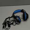 Gaming Headset for PC, Ps5, Switch, Mobile, Gaming Headphones for Nintendo with Noise Canceling Mic, Deep Bass Stereo Sound (Black Blue)