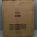 Wooden Dog Gate 4-Panel Freestanding Pet Fence,Collapsible Pet Gate for House Doors&Stairs,23.6" Height Indoor House Barrier