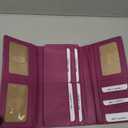 Bveyzi Women Soft Leather RFID Blocking Bifold Slim Wallets Ladies Credit Card Holder Double Zipper Pocket | Soft, RFID Blocking, Bifold, Slim, Credit Card Holder, Double Zipper Pocket