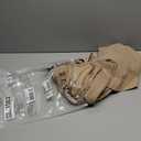 Long Black Formal Dresses for Women Gowns Evening Party Cocktail Dress,Split Elegant V Neck Wrap Ruffle Wedding Guest Dresses (Medium, Khaki)