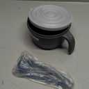 Layron Large Ramen Bowl, Ramen Noodle Bowls Microwavable 45 oz, Ramen Cooker, Microwave Pasta Cooker, Ramen Bowl Microwave Gift for College Boys Girls Male Female Dorm Room (black)