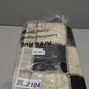 Yinhua Checkered Area Rug 3x5 Rugs for Entryway, Farmhouse Washable Living Room Rug Non Slip Throw Rugs for Bedroom, Soft Faux Wool Distressed Retro Carpet for Beside Kitchen Dorm Bathroom, Black (Black and White)