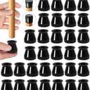 Only 29 Pcs Chair Leg Protectors for Hardwood Floors, Silicone Felt Furniture Leg Cover Pad for Protecting Floors from Scratches and Noise, Smooth Moving, Small(Fit Round Diameter：5/16" to 1-5/16")