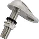 Stainless Steel 316 Boat Intake Strainer Thread Thru-Hull,Marine Pump Hose Fitting Water Outlet Hose Pipe Hardware Accessories with Rubber Washer Gaskets