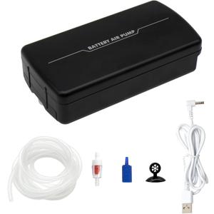 Small Aerator for Fish 19GPH-35GPH,Minnow Bucket USB Aerator,Adjustable Air Pump,Quiet Voice,with Car Cigarette Lighter,Suitable for Fishing Enthusiasts,Long Distance Transportation of Fish by Car