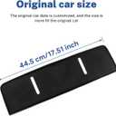 Dashboard Slot Mats for Hyundai Tucson 2025 Passenger Side Storage Pad Anti-Slip Center Console Organizer Liner Interior Accessories (Black)