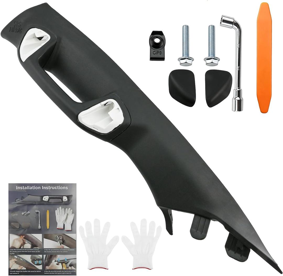 Upgrade Driver Side A-Pillar Grab Handle for toyota tacoma 3rd Gen 2016-2023 Fit for tacoma Driver Side Grab Handle, Enhances Comfort and Accessibility, Sturdy, Noise-free, Easy to install, Black