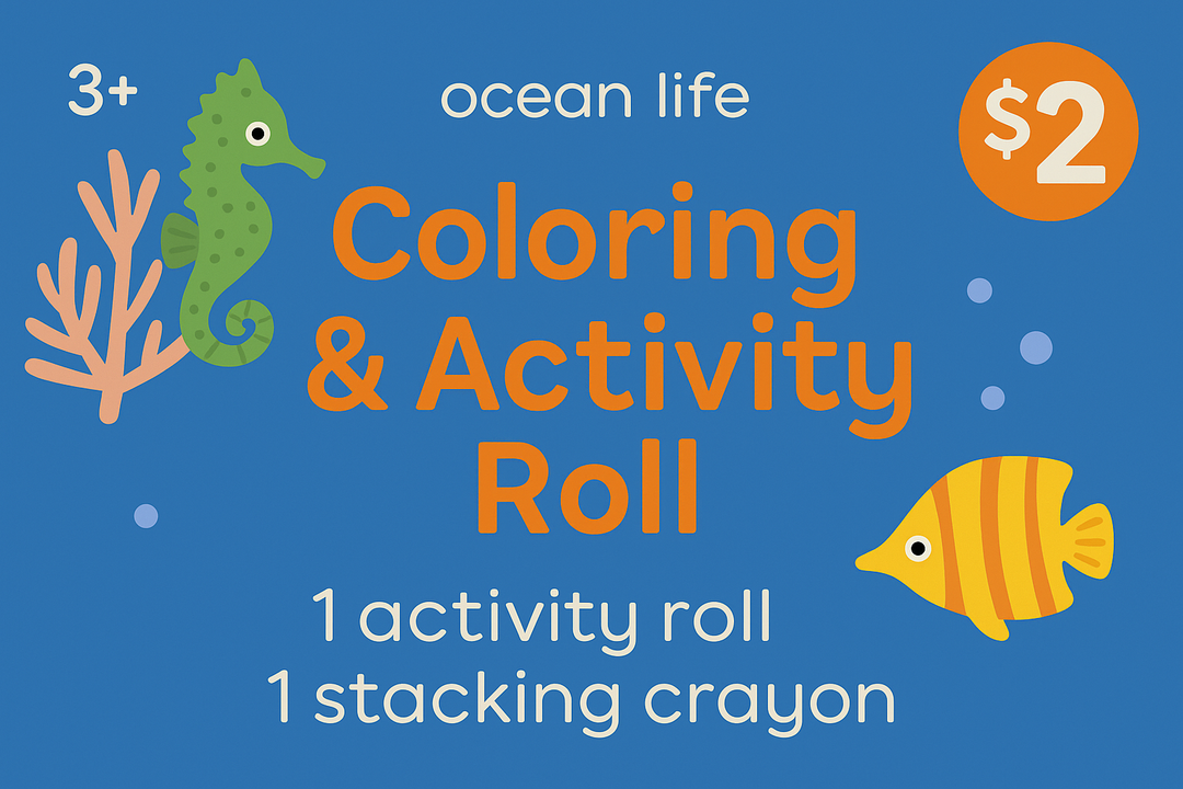 Coloring And Activity Roll Set Of 8