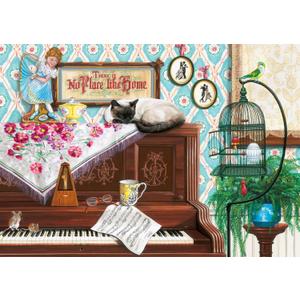 Wonder Forge Piano Cat 1000 Piece Jigsaw Puzzle for Adults | Unique, Perfectly-Fitting Pieces | Fun, Vibrant Imagery