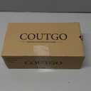 Coutgo Womens Kitten Heels Sandals Pointed Open Toe Ankle Buckle Strap Summer Dress Shoes Size 6