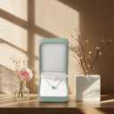 PU Leather Necklace Box Velvet Interior Necklace Gift Box Pendant Case Long Chain Display Storage Case for Wedding Birthday Mother's Day (Green)
