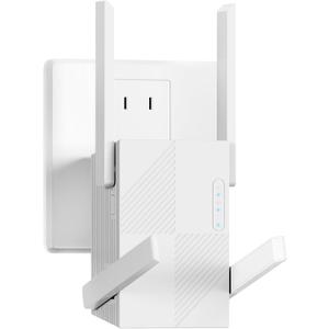 2025 WiFi Repeater,WiFi Extender Signal Booster for Whole Home & Backyard with Ethernet Port, Wireless Repeater Amplifier Long Range Covers up to 10,000 sq.ft, 4X Faster Repeater Work with Any Router (white)