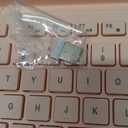 SABLUTE Wireless Keyboard and Mouse, Wrist Rest, Phone Holder, Batteries Included, 2.4G Lag-Free Ergonomic Keyboards Mouse Combo, Silent Cordless Set for Computer, Laptop, Mac, Windows (No Backlit) (Champagne Pink)