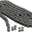 uxcell #25/04C-1 Roller Chain 3 Feet 1/4" Pitch Carbon Steel Roller Chains with 2 Free Master Connector Links for Mini Bikes, Motorcycles, 144 Links