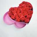 WENPACK Empty Heart Shaped Gift Box Strawberry Packaging (Pink)