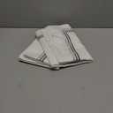 White Pillow Shams King Size Set of 2, 100% Cotton Luxury Hotel 3-Lines Embroidered Pillowcases, 400TC Sateen Weave Decorative Pillow Cases with Envelope Closure for Bedding, 20x36 Inches