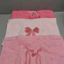 FuWeave 3 Pcs Pink Hand Towels for Bathroom Coquette Bow Embroidered Decorative Towel 100% Cotton Soft Absorbent Kitchen Facecloth Preppy Bathroom Decor Bridal Shower Wedding Gift 13.7 x 29.5''