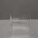 Geelin 8 Pack Acrylic Buffet Risers - 3 to 10 Inch Decorative Cube Boxes, Display Stands with Hollow Bottoms for Food Jewelry Table Display Supplies(Clear,Flat)